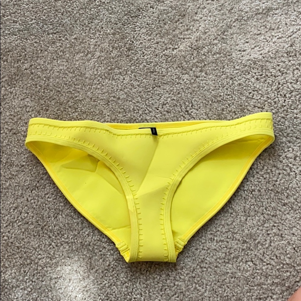 yellow triangl bikini bottoms